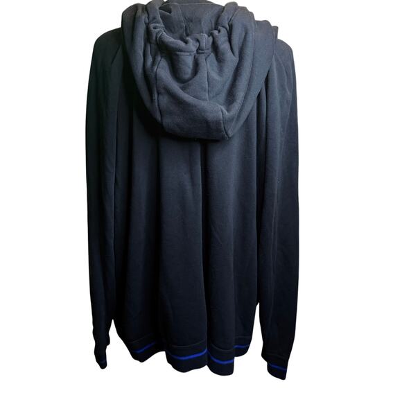 Nike Phoenix Fleece Equality Hoodie, Black Blue Trim, Plus Size Women's 3XL - Picture 7 of 9